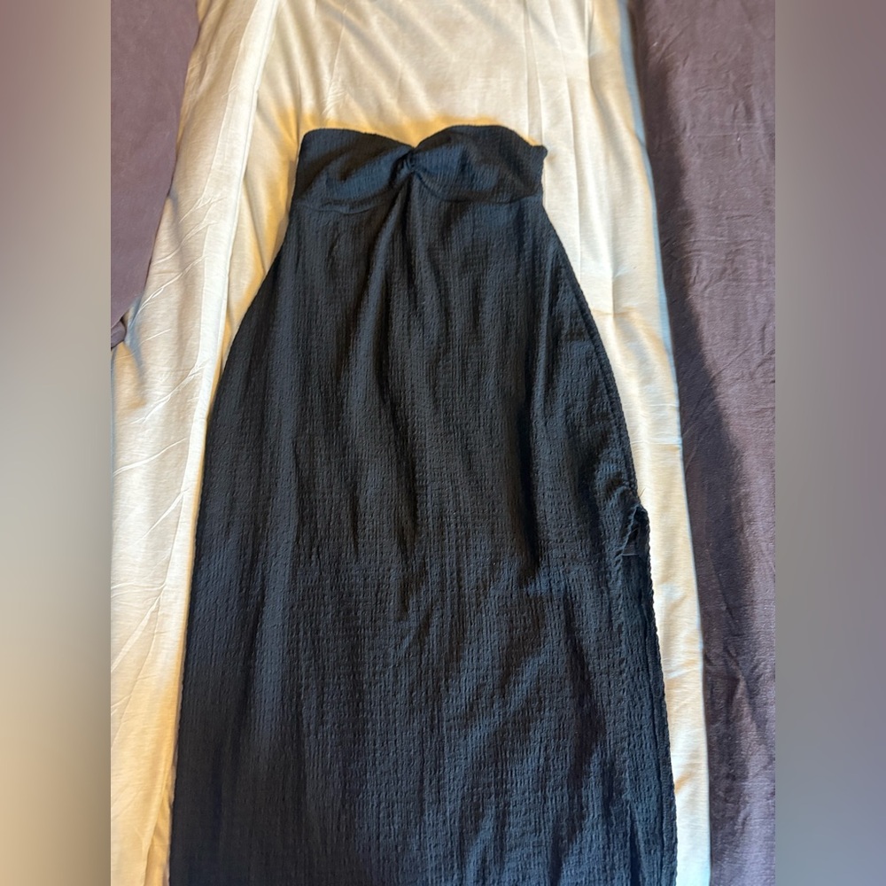 Wild Fable Black Strapless Maxi Dress